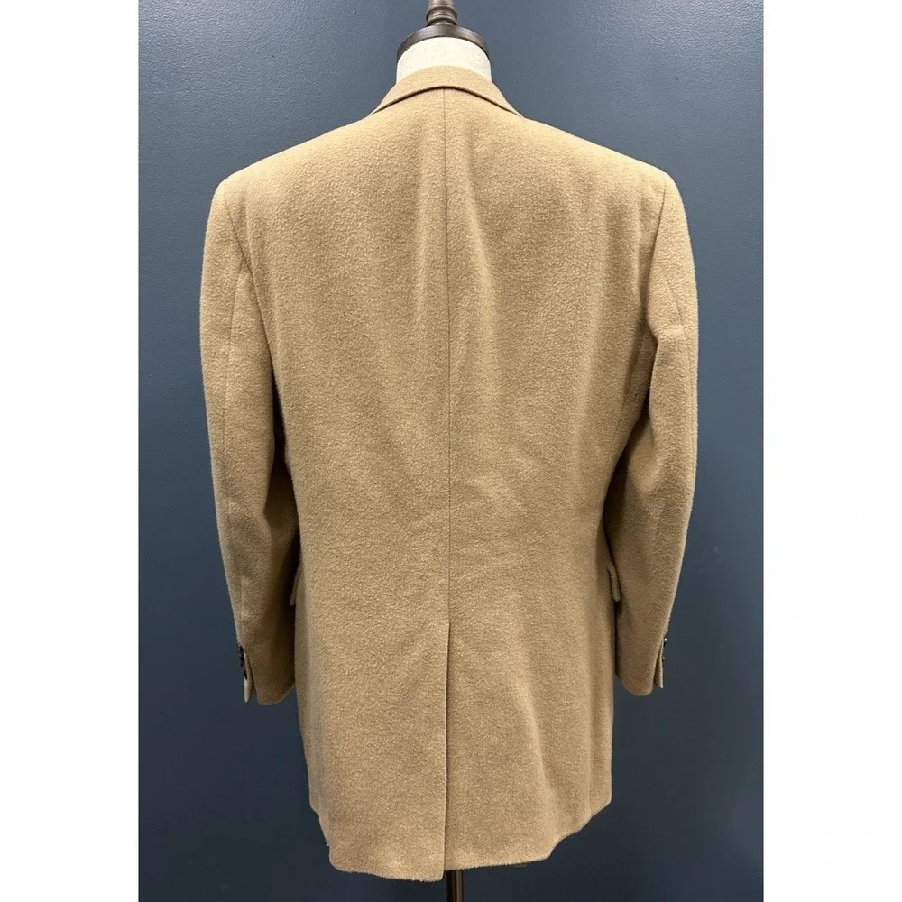 Jos A Bank 100% Camel Hair Blazer‎ Men's 43L Tan Sport Coat Classic Jacket